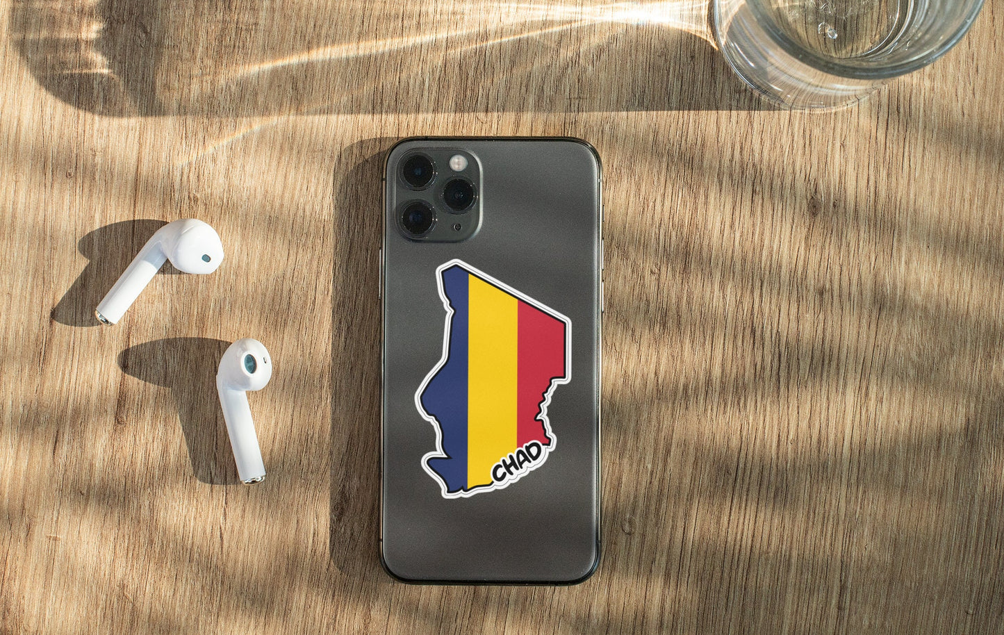 Chad Map Flag Sticker Decal