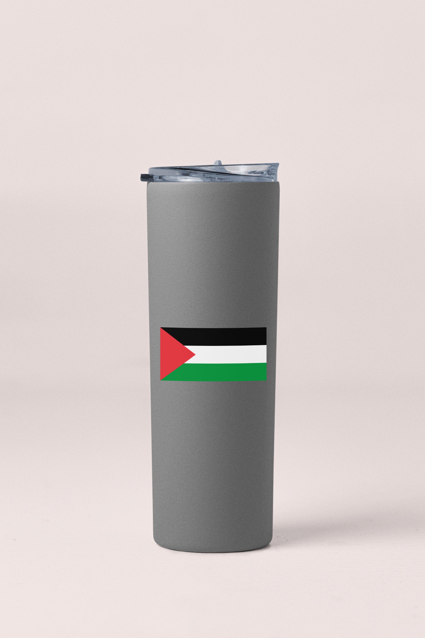 a cup with a flag on the side of it
