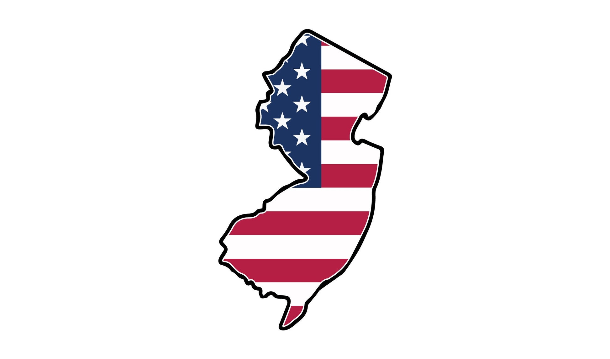 a map of the united states with the american flag