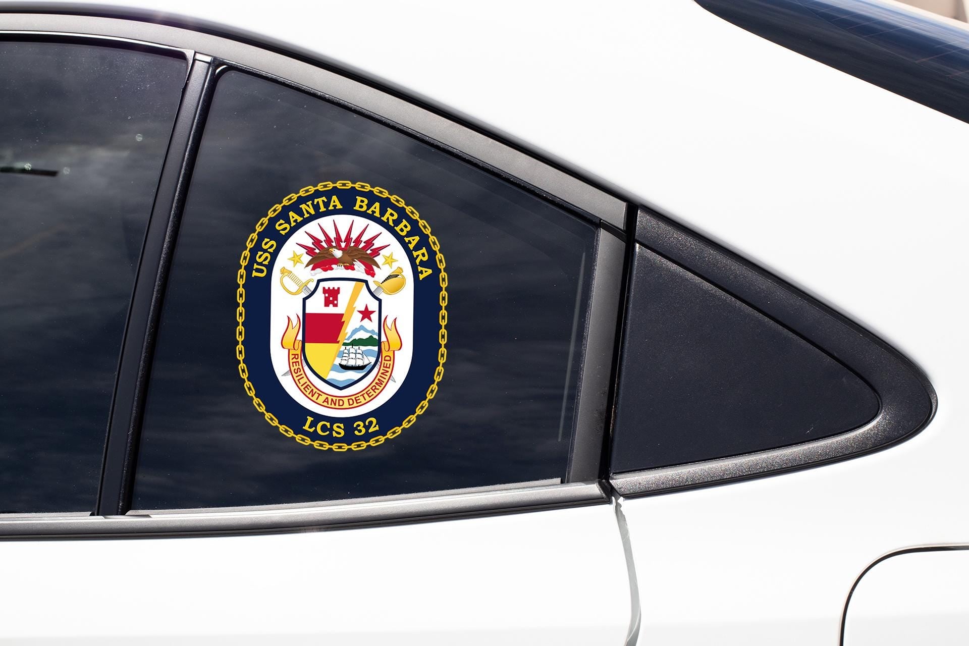 a car with a sticker on the side of it