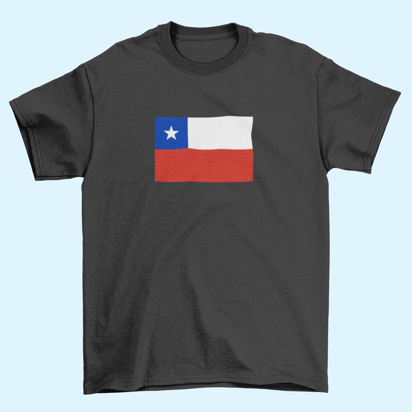 Chile Flag Iron On Heat Transfer Vinyl HTV / Republic of Chile / Por la razón o la fuerza / Santiago /
