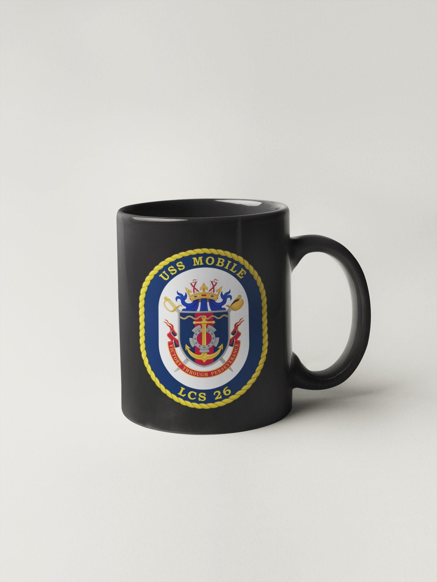 USS Mobile LCS-26 Badge Sticker Decal Independence Class Littoral combat ship Car Sticker Bumper Sticker for Car Emblem