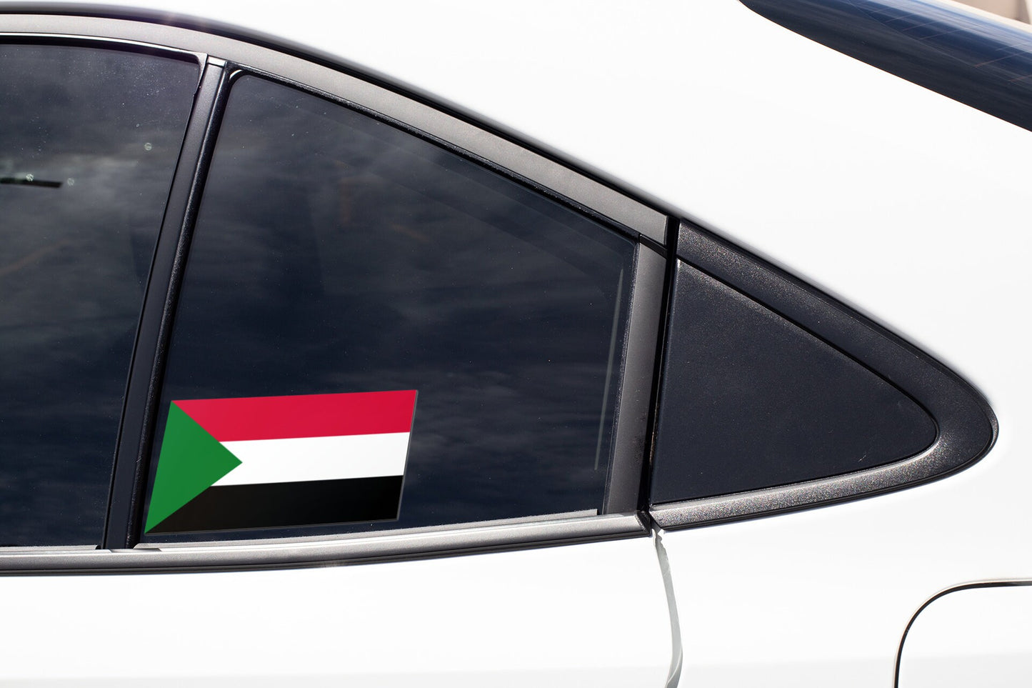 Sudan Flag Sticker Decal / Republic of the Sudan / North Sudan / Khartoum / Omdurman / Sudanese