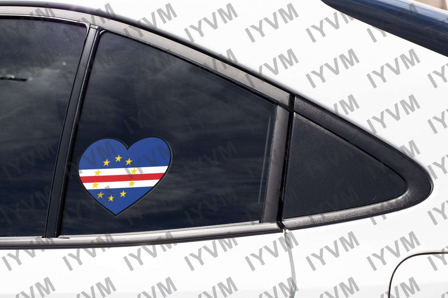 Cape Verde Flag Sticker Decal / Cabo Verde / Republic of Cabo Verde / Praia / Unidade, Trabalho, Progresso