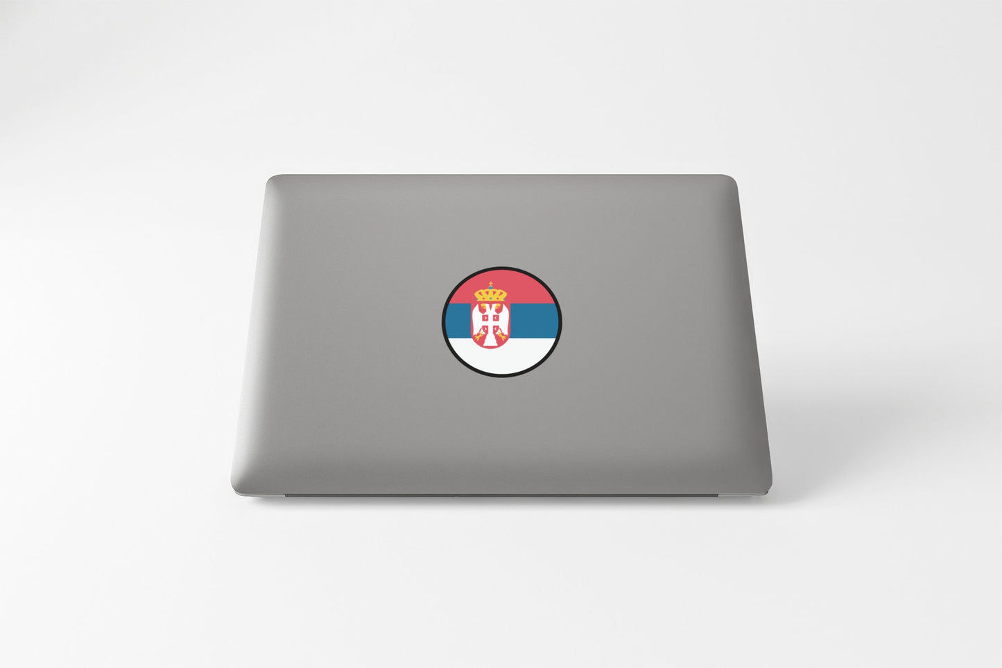 Serbia Flag Circle Sticker Decal