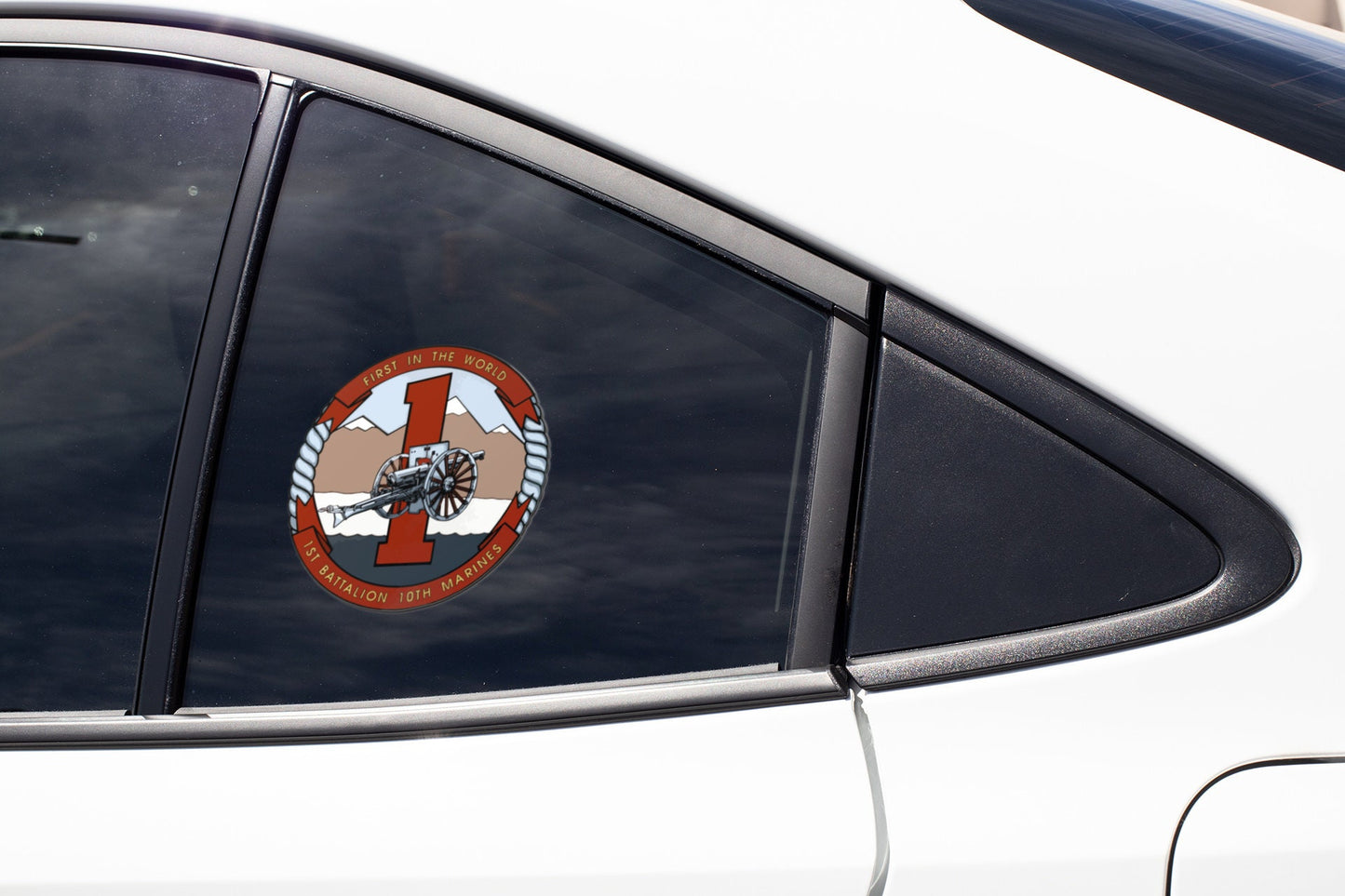 US Marine Corps Badge Sticker Decal 1st Battalion 10th Marines Nightmare Car Sticker Bumper Sticker for Car Emblem