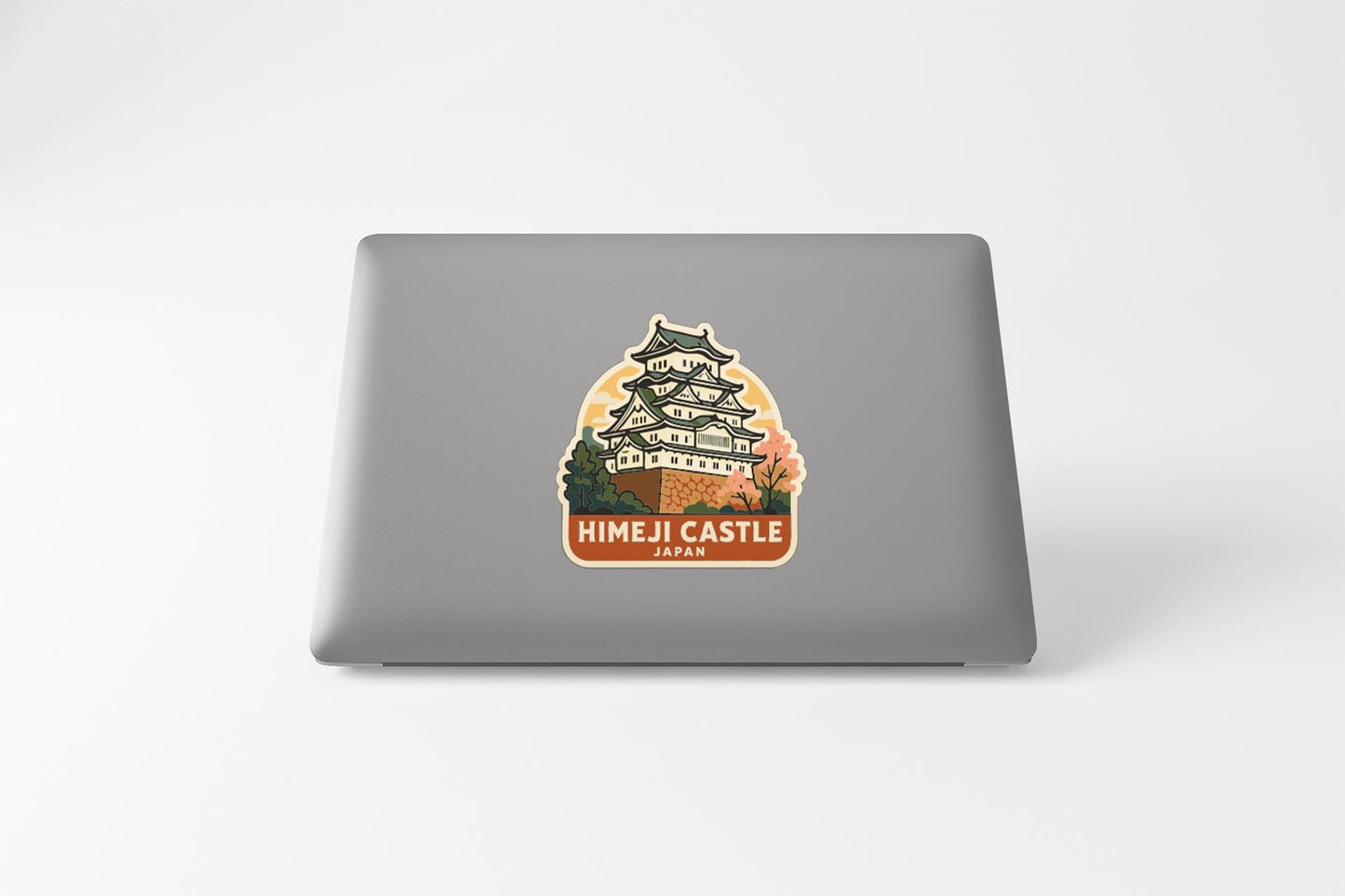 A sticker featuring the iconic Himeji Castle in Japan.