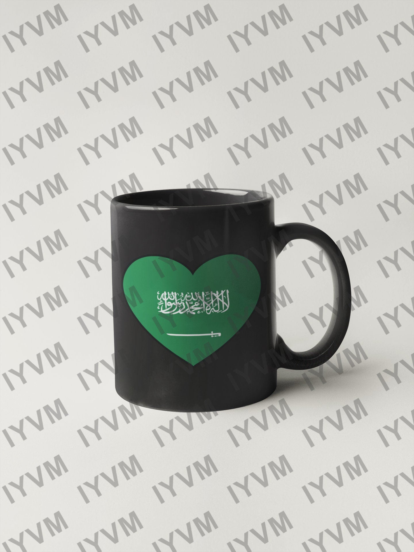 Saudi Arabia Flag Heart Sticker Decal / Kingdom of Saudi Arabia / Riyadh / Saudi Arabian