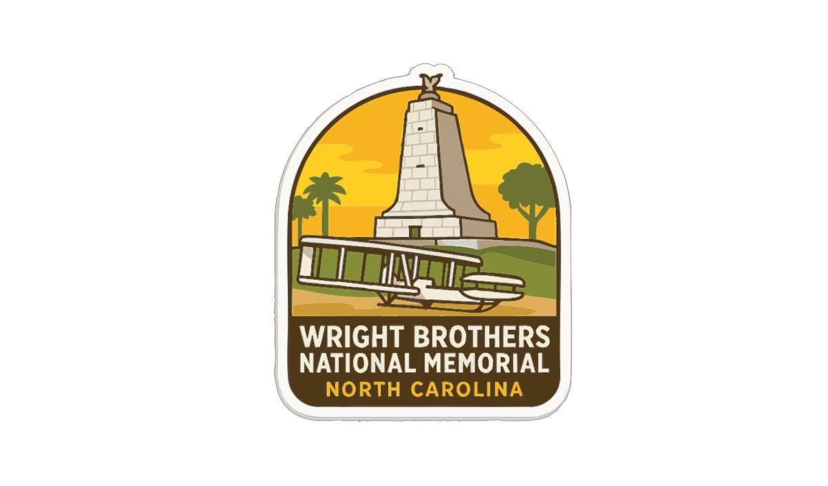 Wright Brothers National Memorial NC Iron On Heat Transfer Vinyl HTV Symbolic