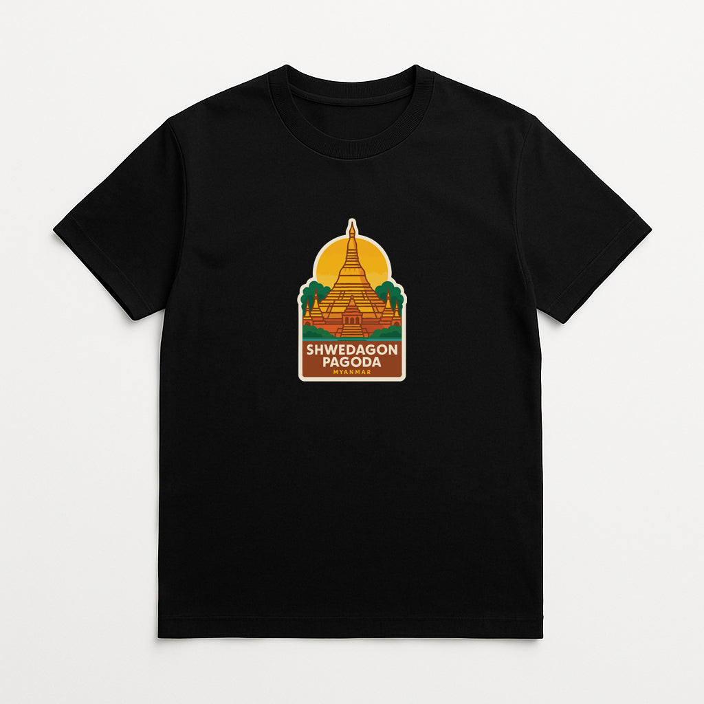 Shwedagon Pagoda Myanmar Iron On Heat Transfer Vinyl HTV Die-Cut Symbolic