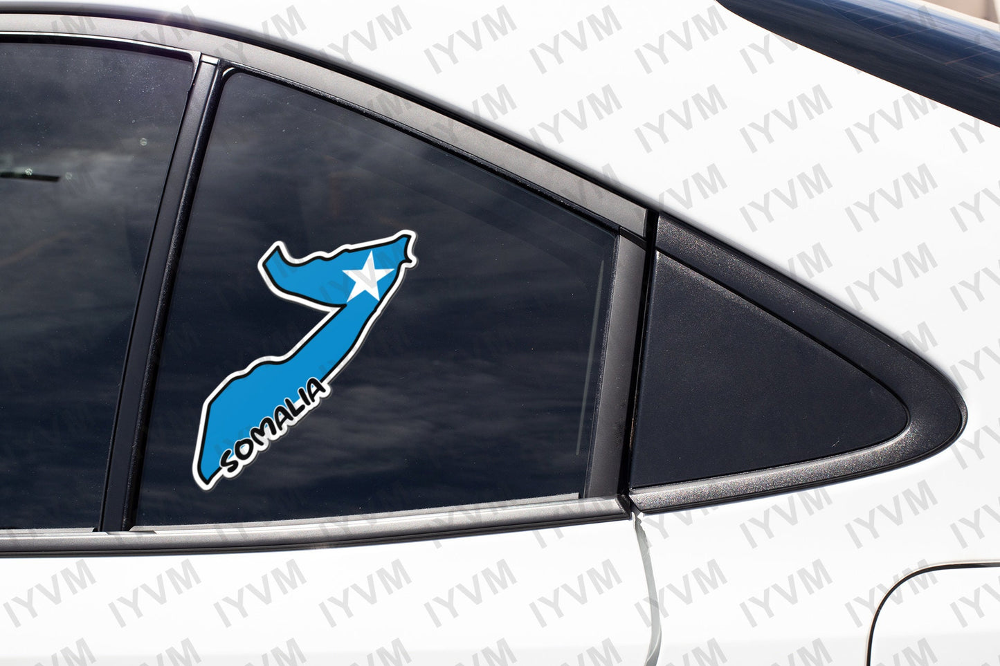 Somalia Map Flag Sticker Decal / Federal Republic of Somalia / Jamhuuriyadda Federaalka Soomaaliya / Mogadishu / Somali Somalian /