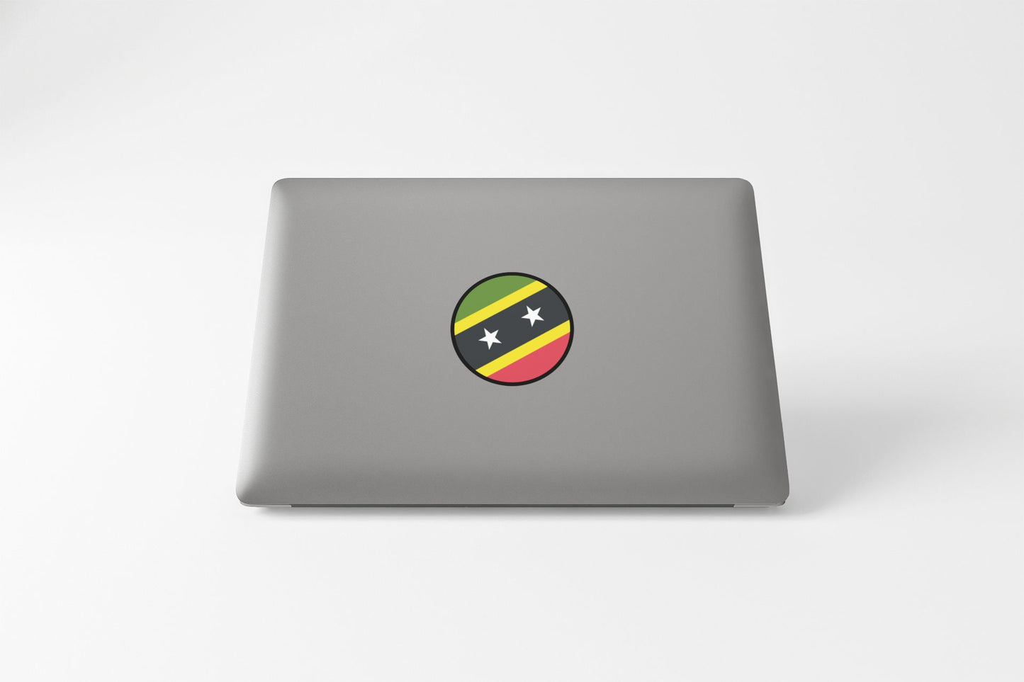 Saint Kitts and Nevis Flag Circle Sticker Decal