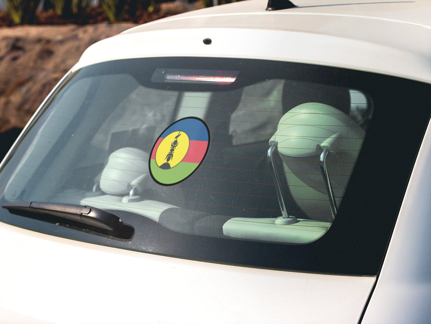 New Caledonia Flag Circle Sticker Decal