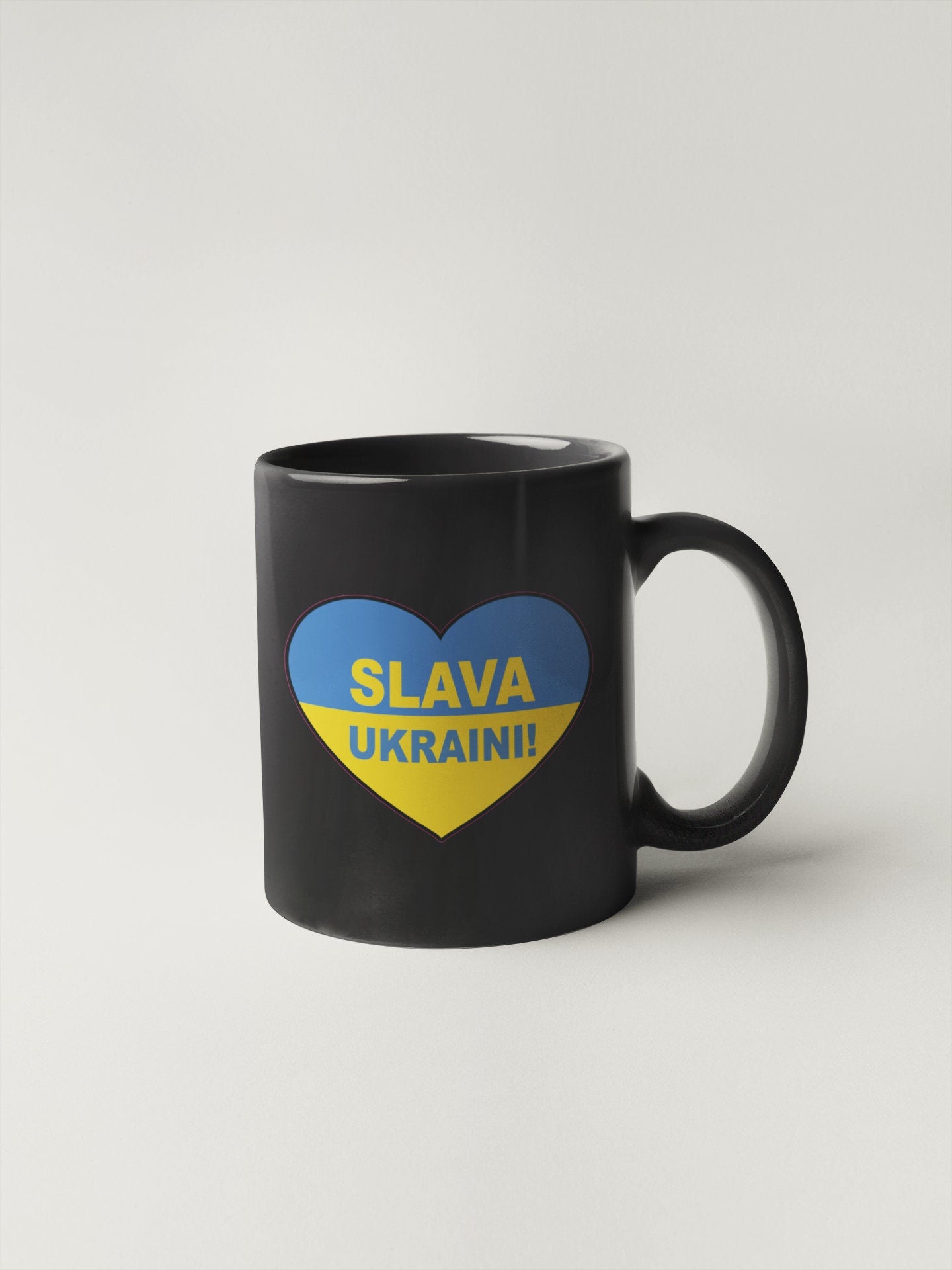 Ukraine Flag Heart Slava Ukraini Sticker Decal / Russia Invasion / Anti War / Say No to War / Pray for Ukraine and Ukrainians / World Peace