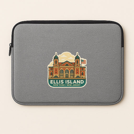 Ellis Island New York New Jersey Iron On Heat Transfer Vinyl HTV Symbolic