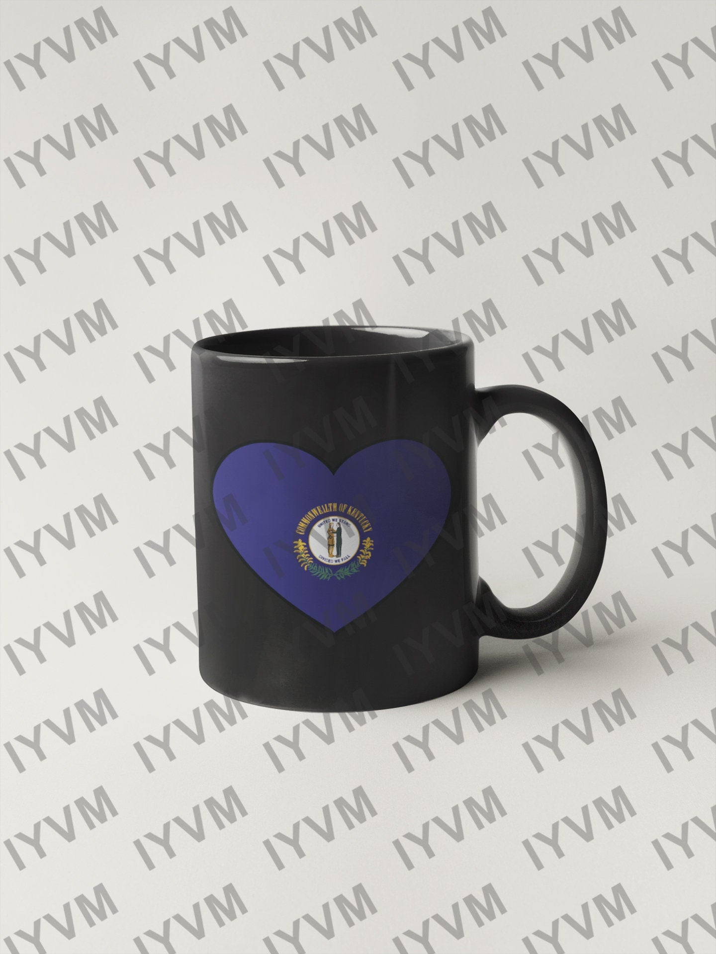 State of Kentucky Flag Heart Sticker Decal  USA Kentucky State  Frankfort  The Bluegrass State  Corn-cracker State