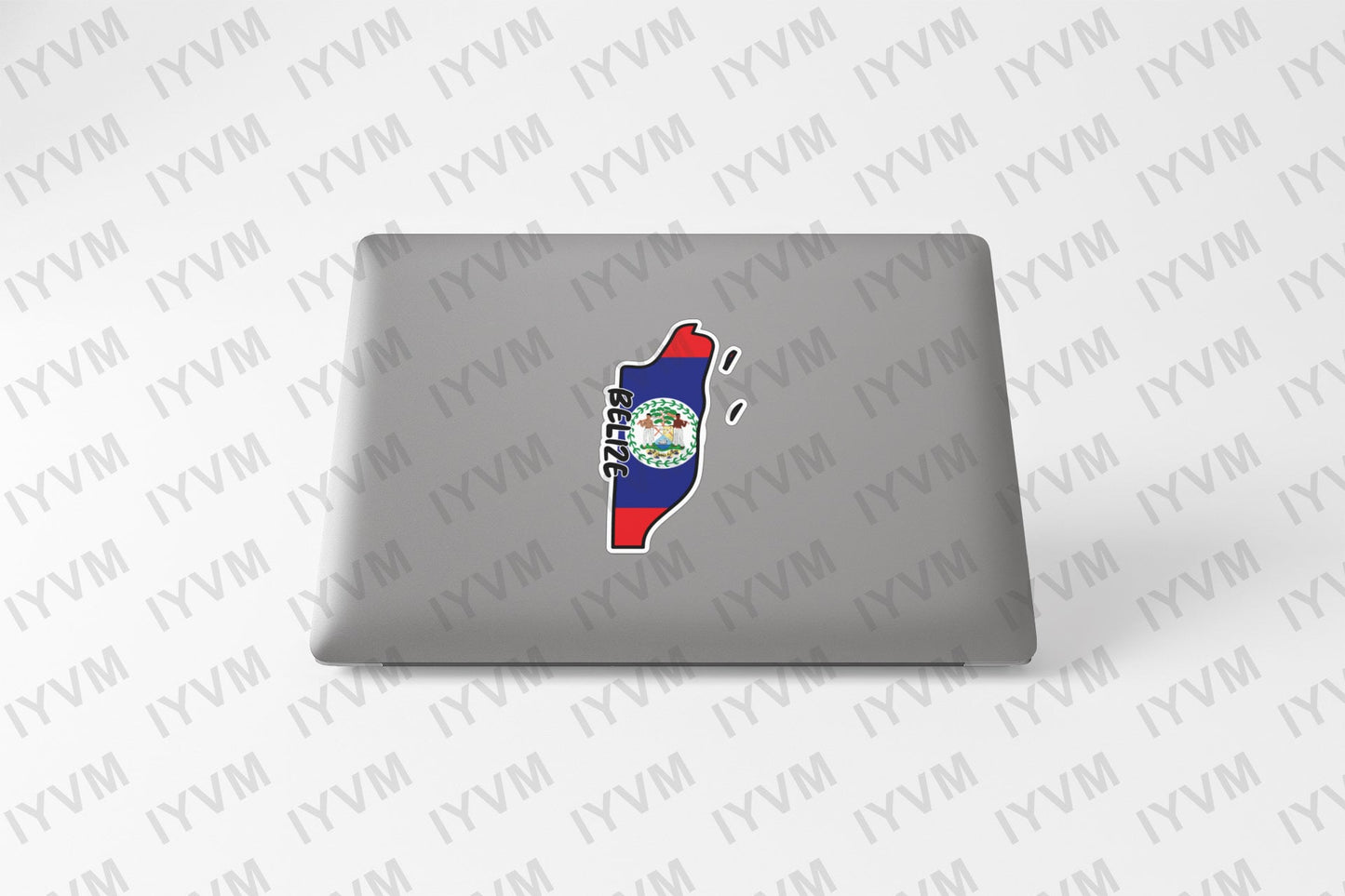 Belize Map Flag Sticker Decal / Belmopan / Sub umbra floreo / Belizean