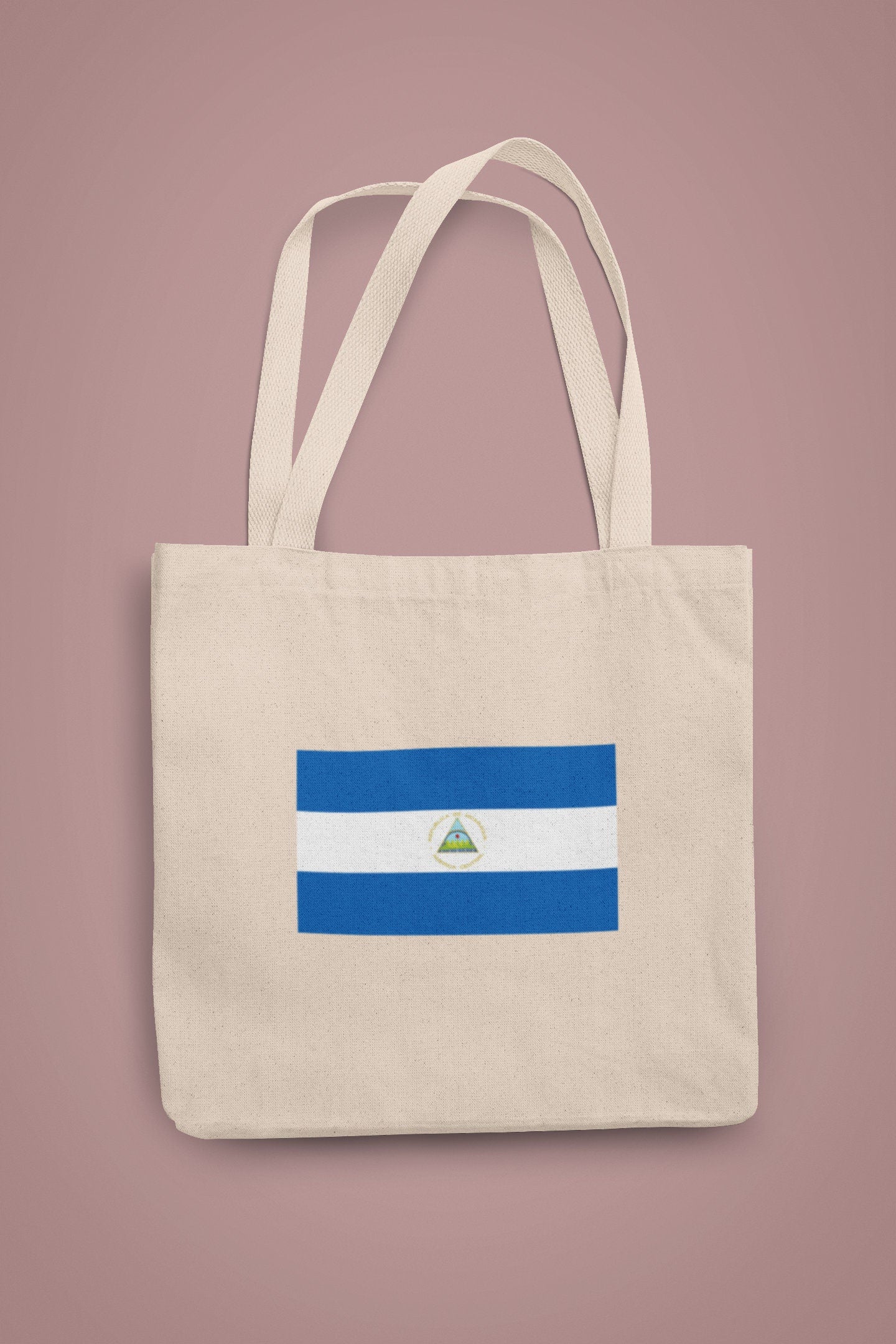Nicaragua Flag Iron On Heat Transfer Vinyl HTV / Republic of Nicaragua / República de Nicaragua / En Dios confiamos / Managua /