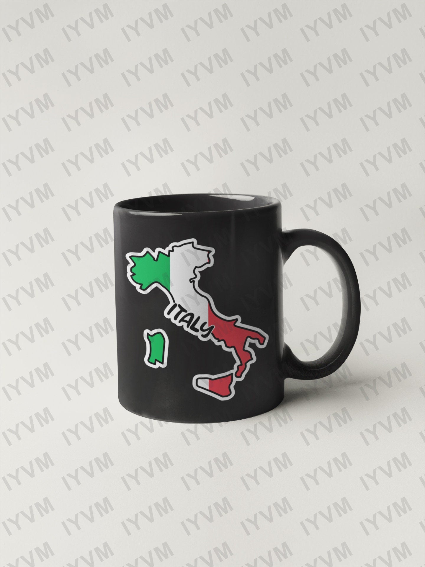 Italy Map Flag Sticker Decal / Italian Republic / Republic of Italy / Rome /