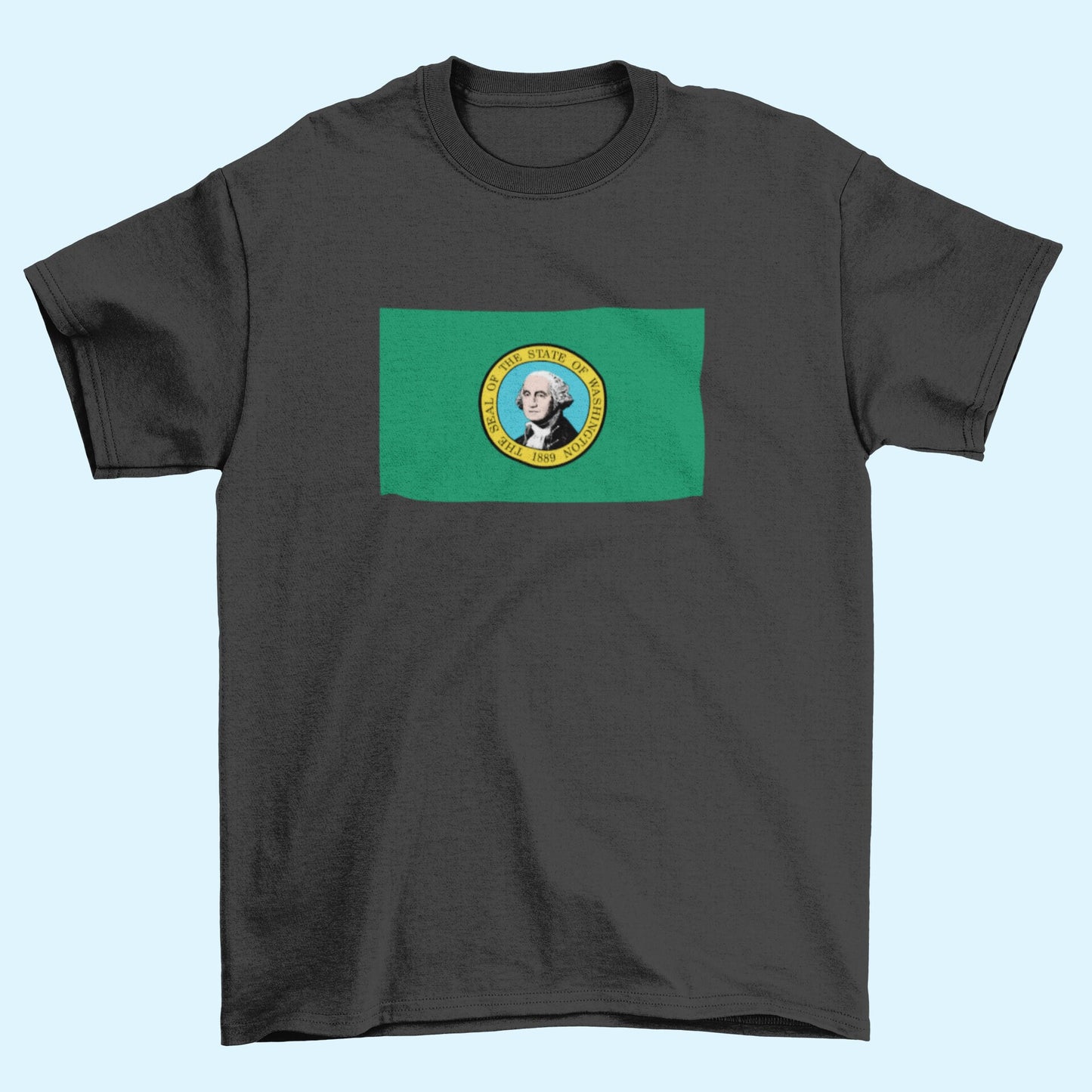 State of Washington Flag Iron On Heat Transfer Vinyl HTV  Washington State  Olympia  The Evergreen State /