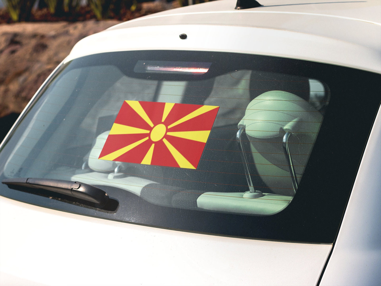 North Macedonia Flag Sticker Decal