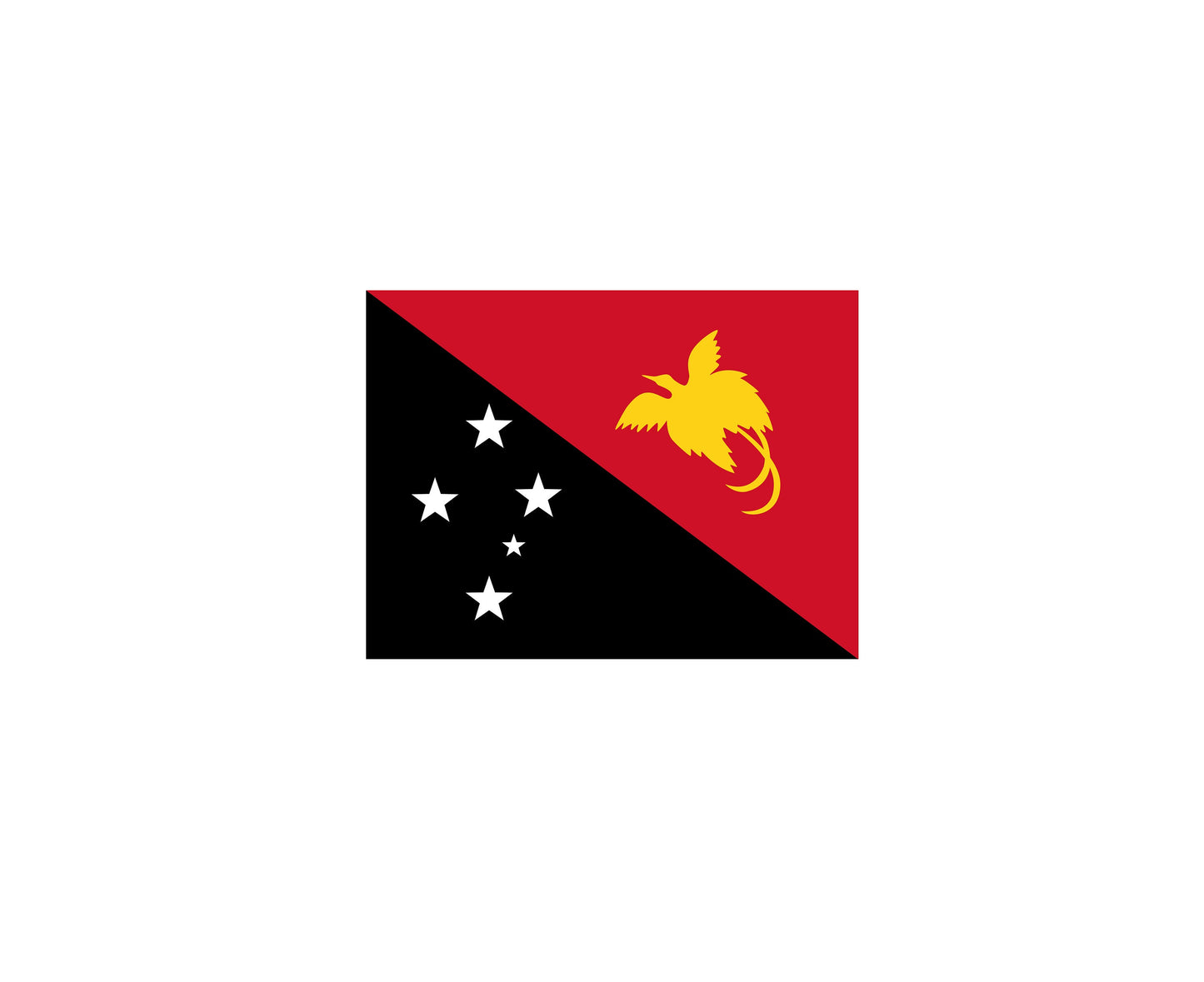 Papua New Guinea Flag Sticker Decal