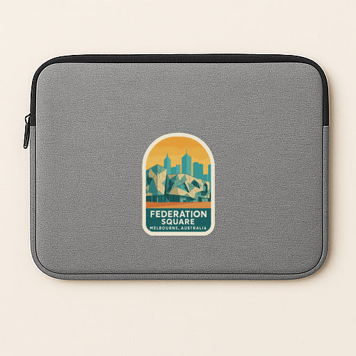 Melbourne Federation Square Australia Iron On Heat Transfer Vinyl HTV Symbolic