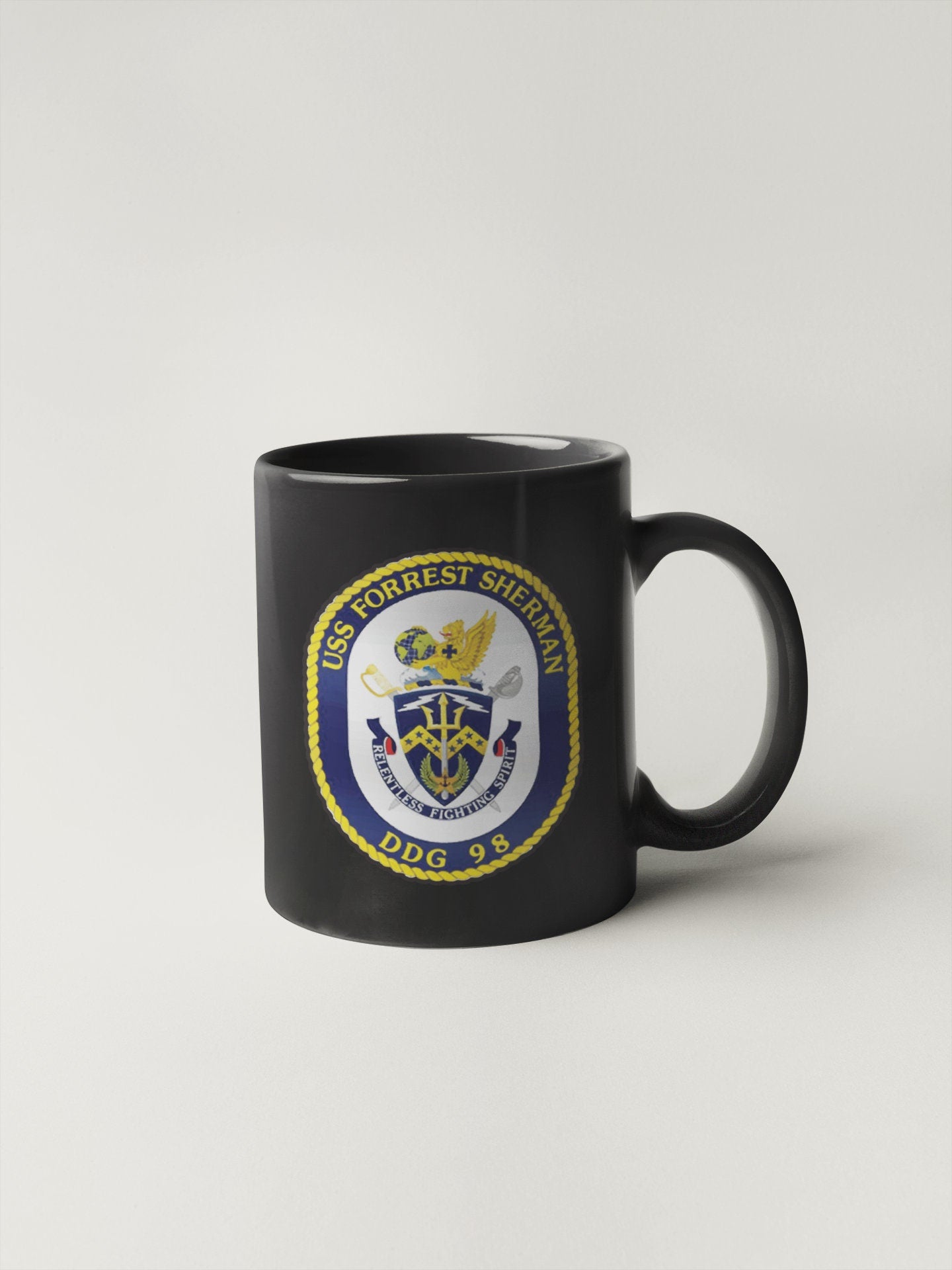 USS Forrest Sherman DDG-98 Badge Sticker Decal Arleigh Burke Class Destroyer Car Sticker Bumper Sticker for Car Emblem