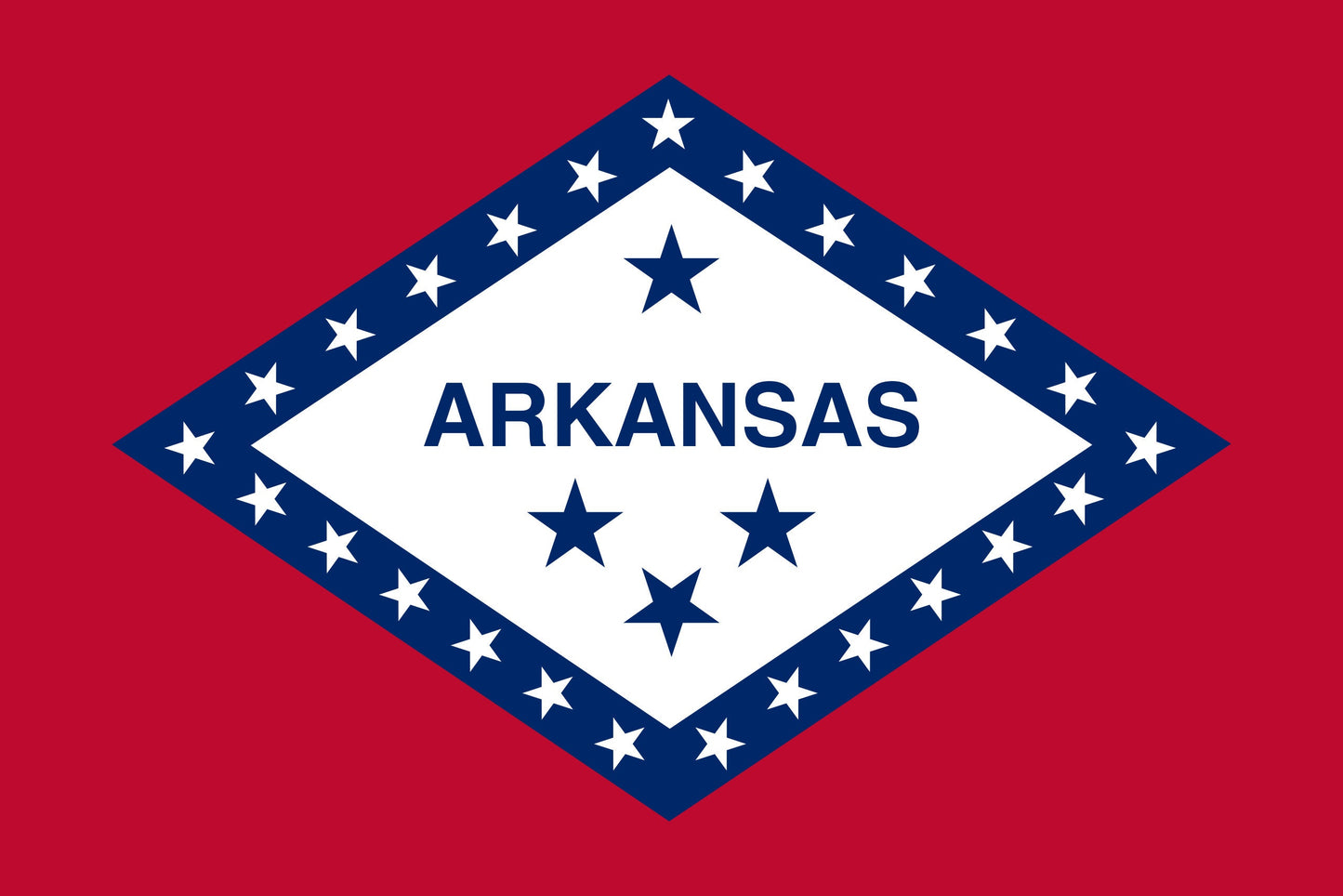 Arkansas State Flag Vinyl Sticker Decal