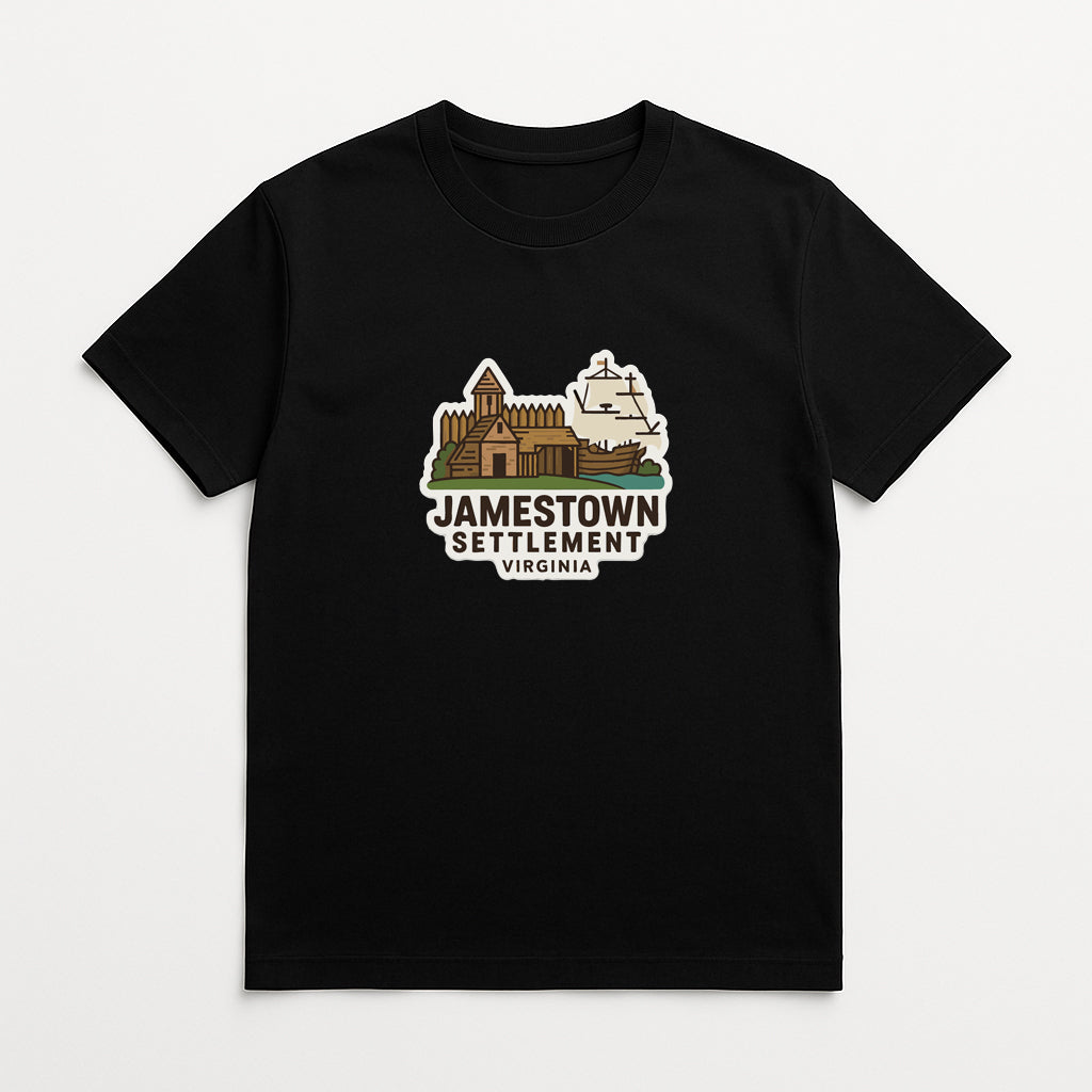 Jamestown Settlement Virginia Iron On Heat Transfer Vinyl HTV Die-Cut Symbolic