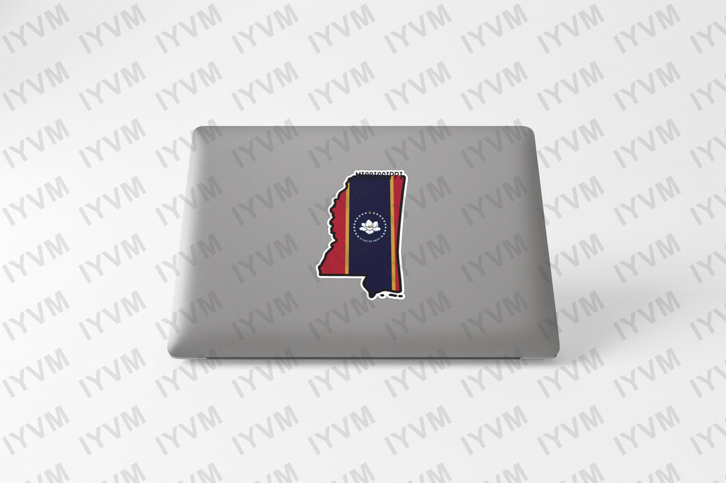 State of Mississippi Map Flag Sticker Decal  USA Mississippi State  Jackson  The Magnolia State  The Birthplace of America's Music