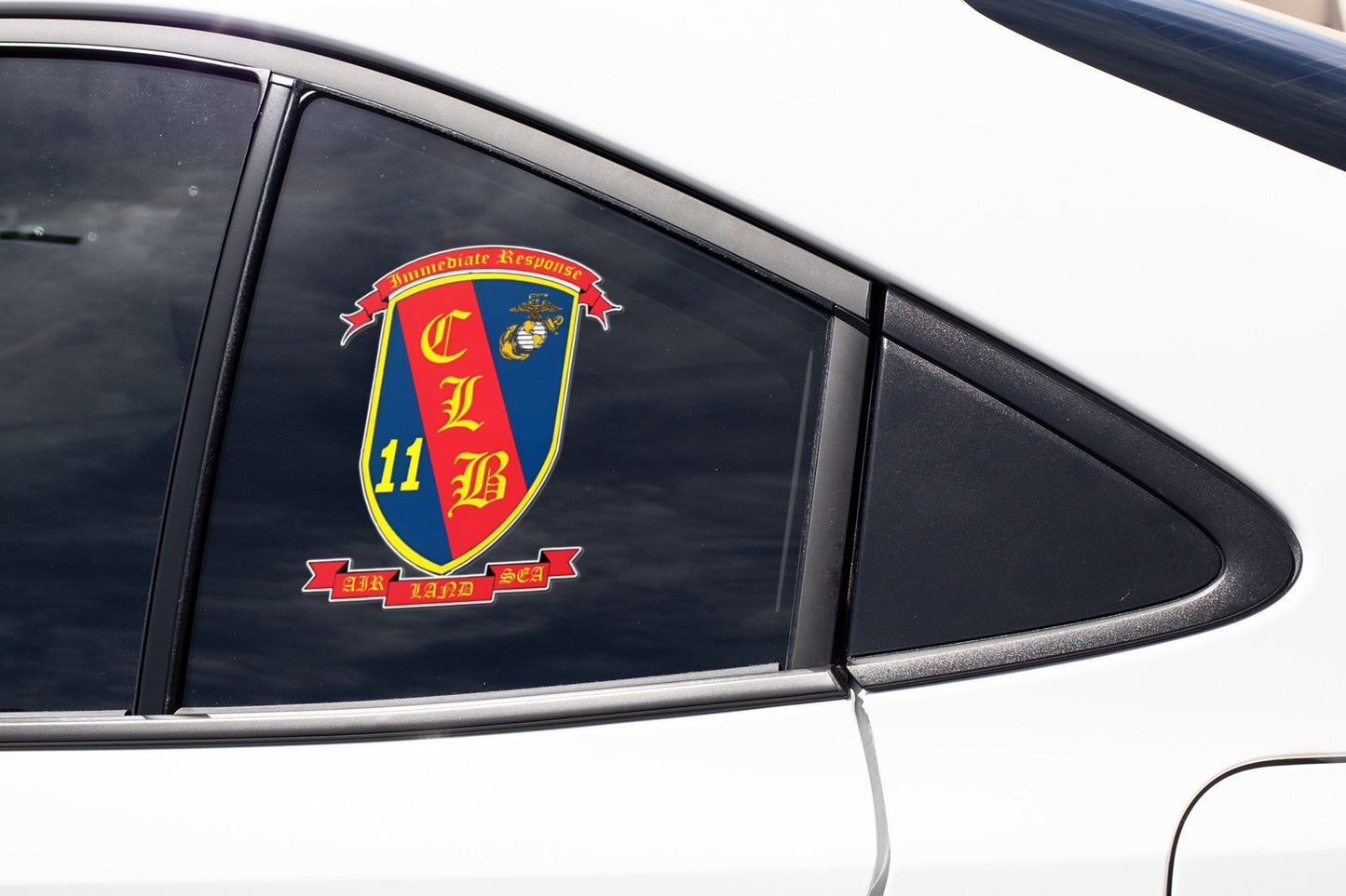 a close up of a car's side mirror