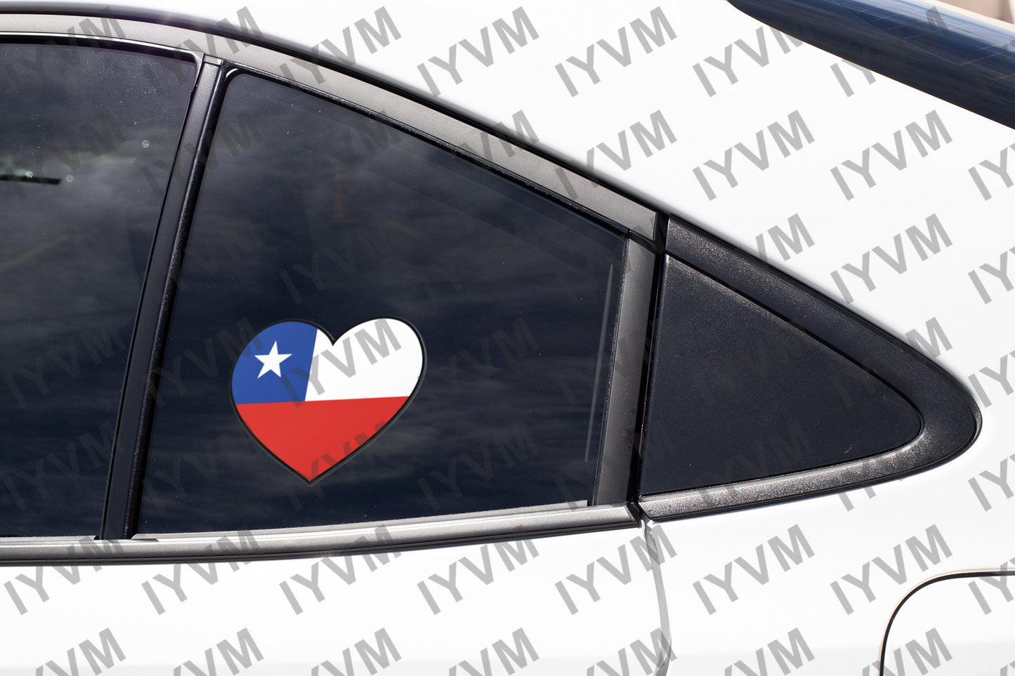 Chile Flag Sticker Decal / Republic of Chile / Por la razón o la fuerza / Santiago /