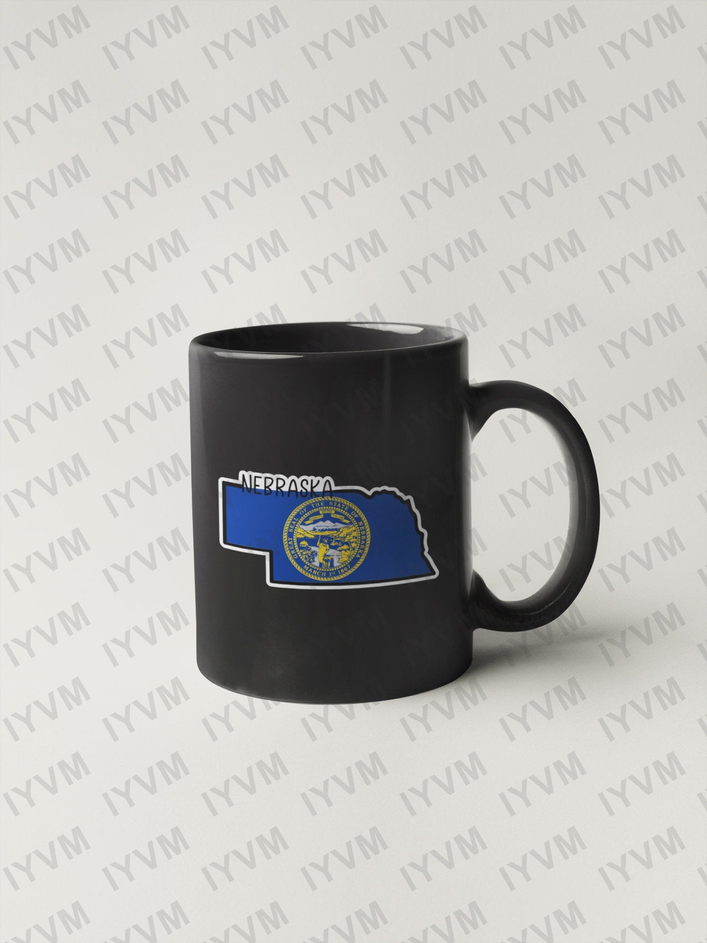 State of Nebraska Map Flag Sticker Decal  USA Nebraska State  Lincoln  The Cornhusker State  Antelope State  Beef State / Bugeating State