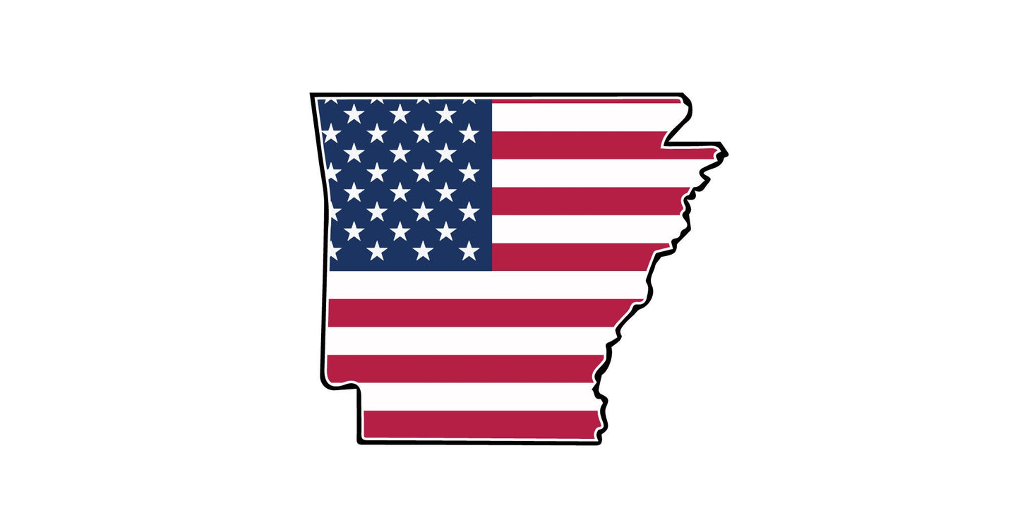 a map of the state of indiana with the american flag