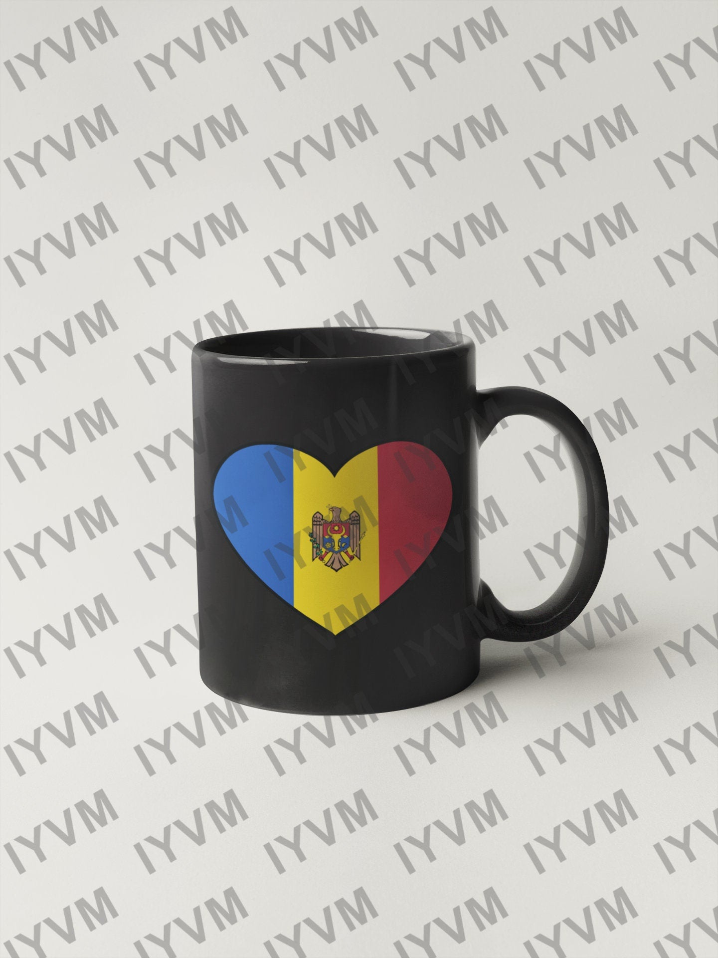 Moldova Flag Heart Sticker Decal / Republic of Moldova / Republica Moldova / Chișinău / Moldovan
