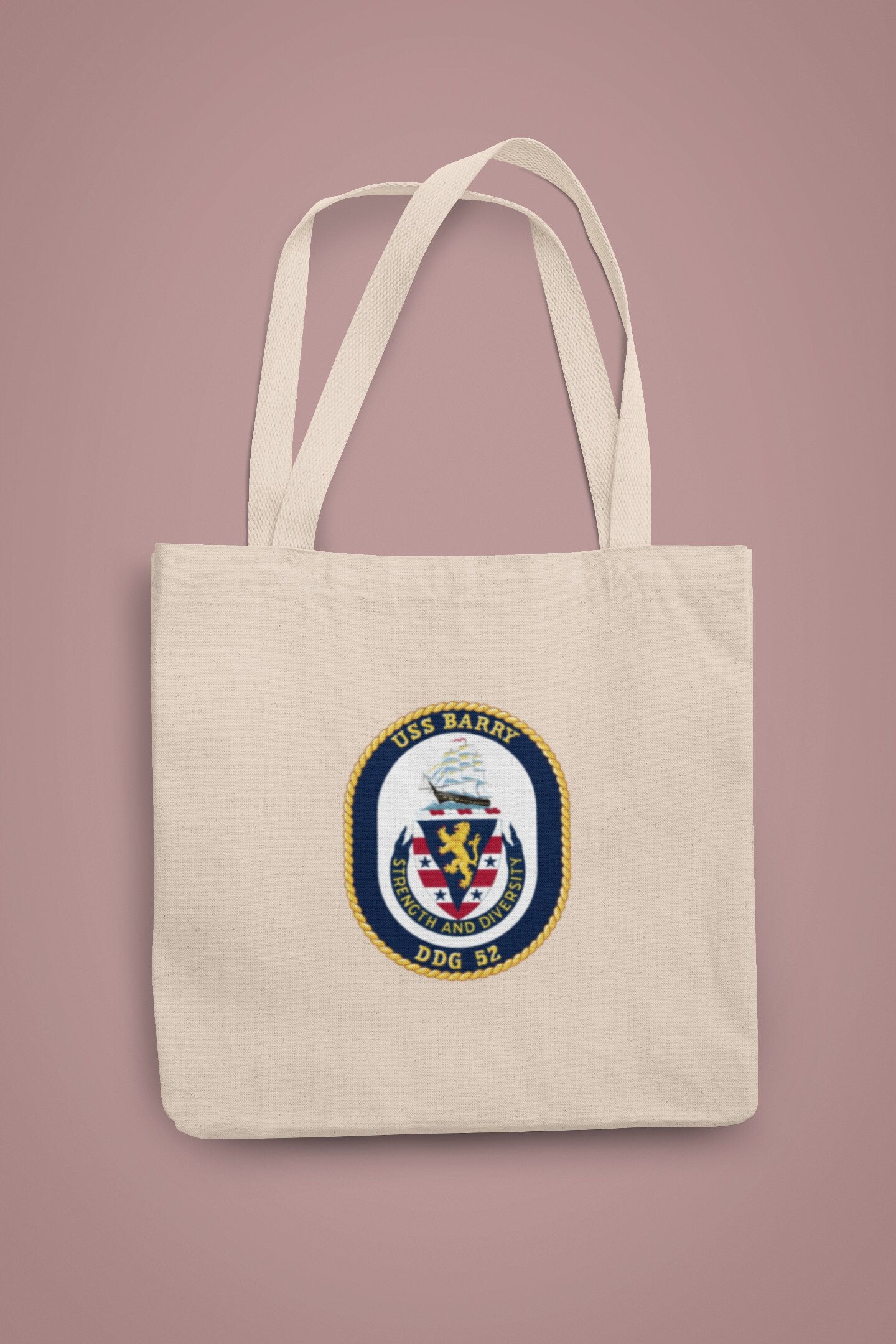 USS Barry DDG-52 Badge Iron On Heat Transfer Vinyl HTV Arleigh Burke Class Destroyer