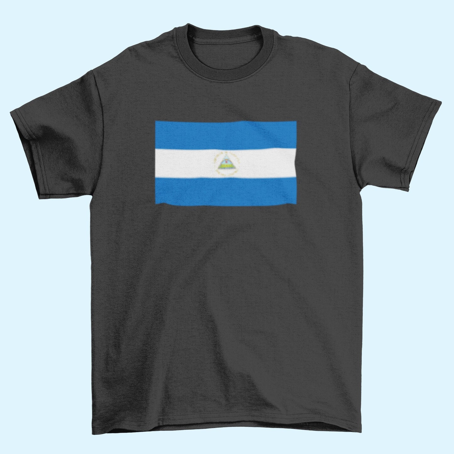 Nicaragua Flag Iron On Heat Transfer Vinyl HTV / Republic of Nicaragua / República de Nicaragua / En Dios confiamos / Managua /