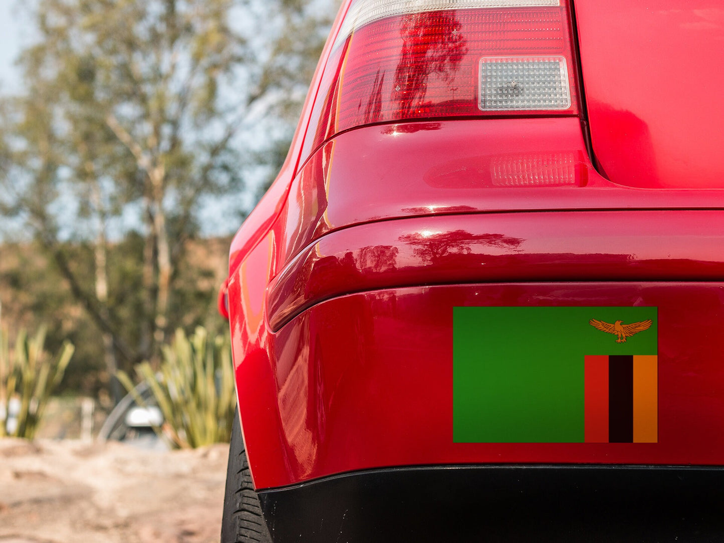 Zambia Flag Sticker Decal