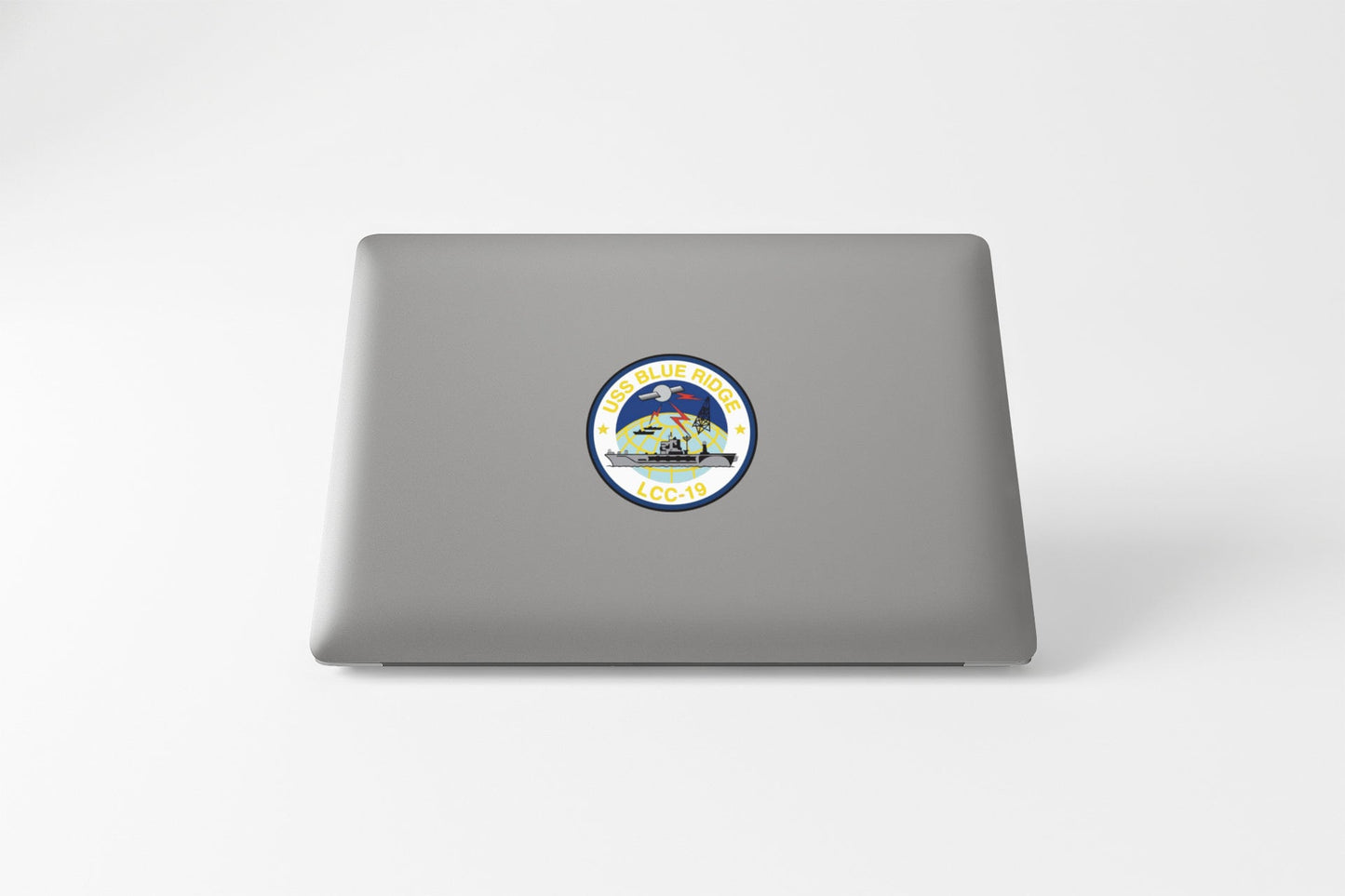 USS Blue Ridge LCC-19 Badge Sticker Decal Blue Ridge Class Amphibious Command Ship Car Sticker Bumper Sticker for Car Emblem
