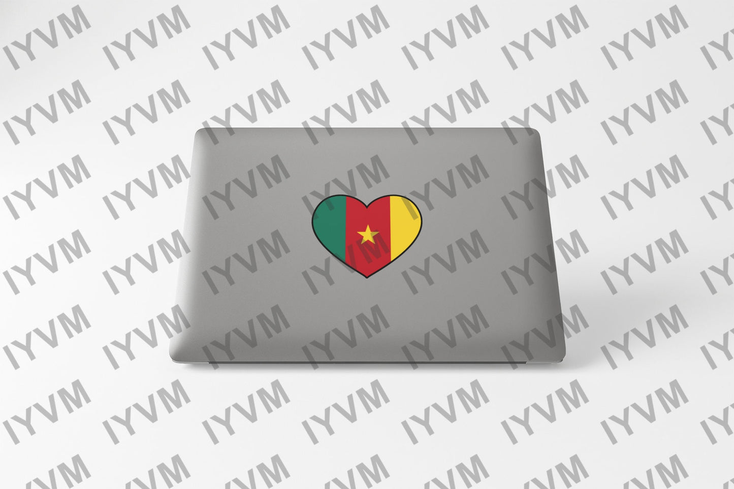 Cameroon Flag Heart Sticker Decal / Republic of Cameroon / Yaoundé / Paix – Travail – Patrie / Cameroonian