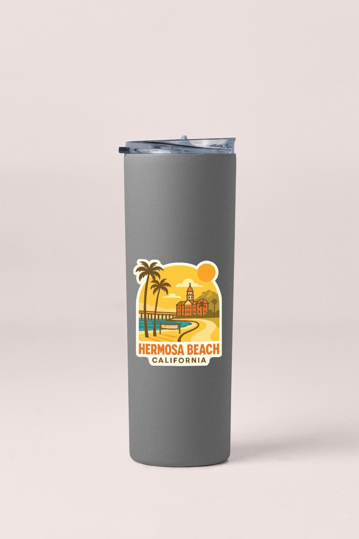 Hermosa Beach California Sticker Decal Vinyl Die-Cut City Skyline Landmark Design