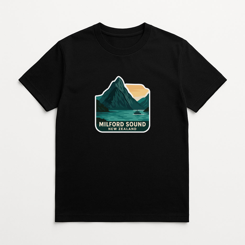 Milford Sound New Zealand Iron On Heat Transfer Vinyl HTV Die-Cut Symbolic