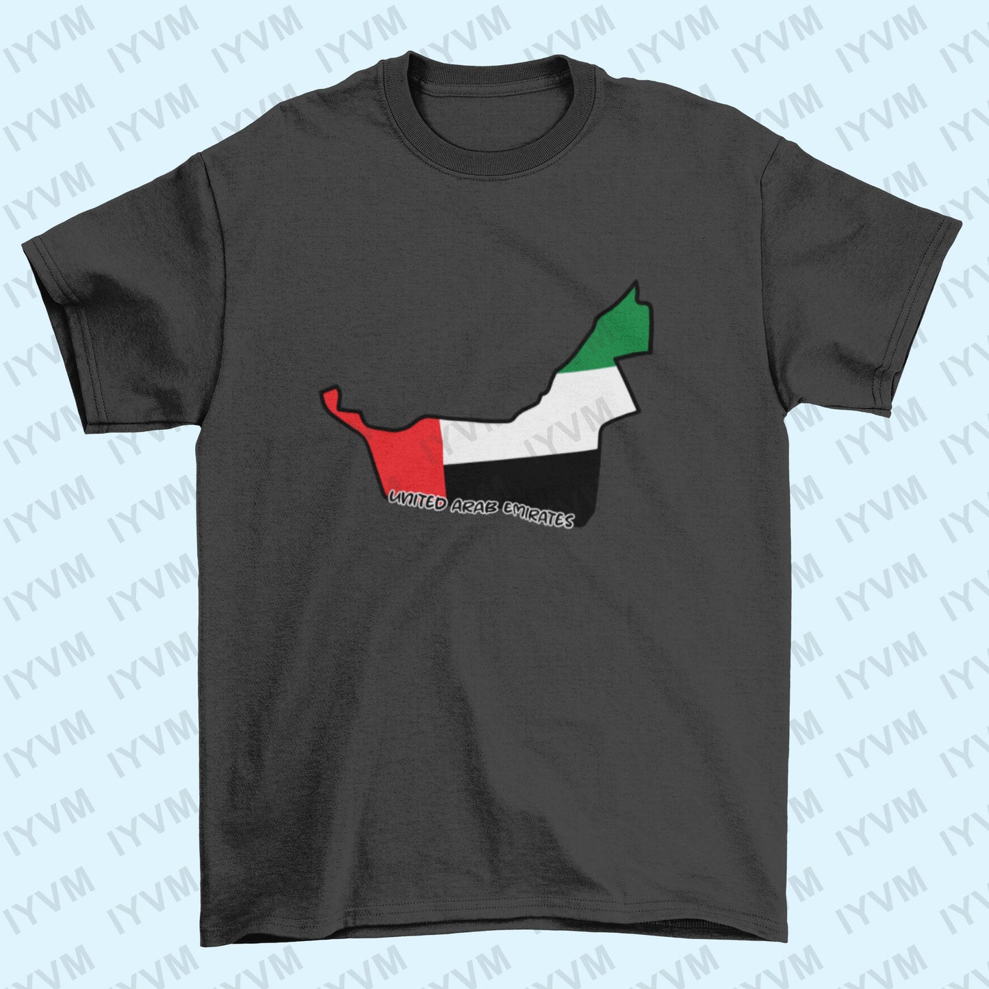 United Arab Emirates Map Iron On Heat Transfer Vinyl HTV / UAE / Abu Dhabi / Dubai / Emirati