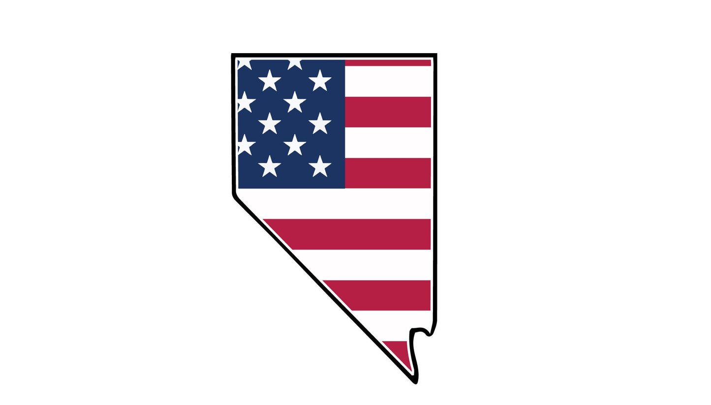 a map of the state of arizona with the american flag