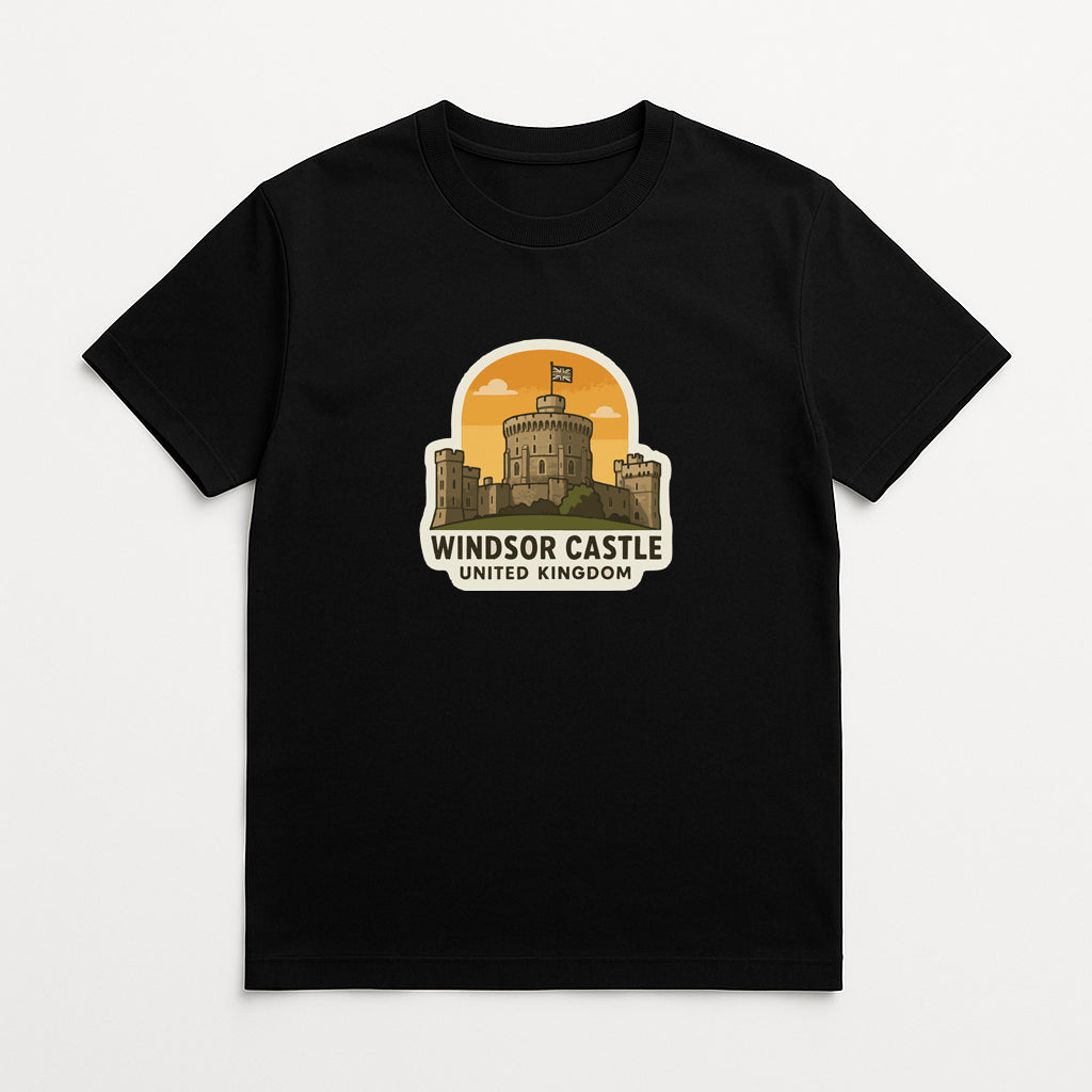 Windsor Castle UK Iron On Heat Transfer Vinyl HTV Die-Cut Symbolic Landmark