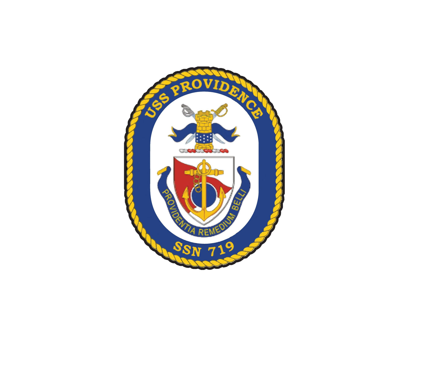 USS Providence SSN-719 Badge Sticker Decal Los Angeles Class Attack Submarine Car Sticker Bumper Sticker for Car Emblem