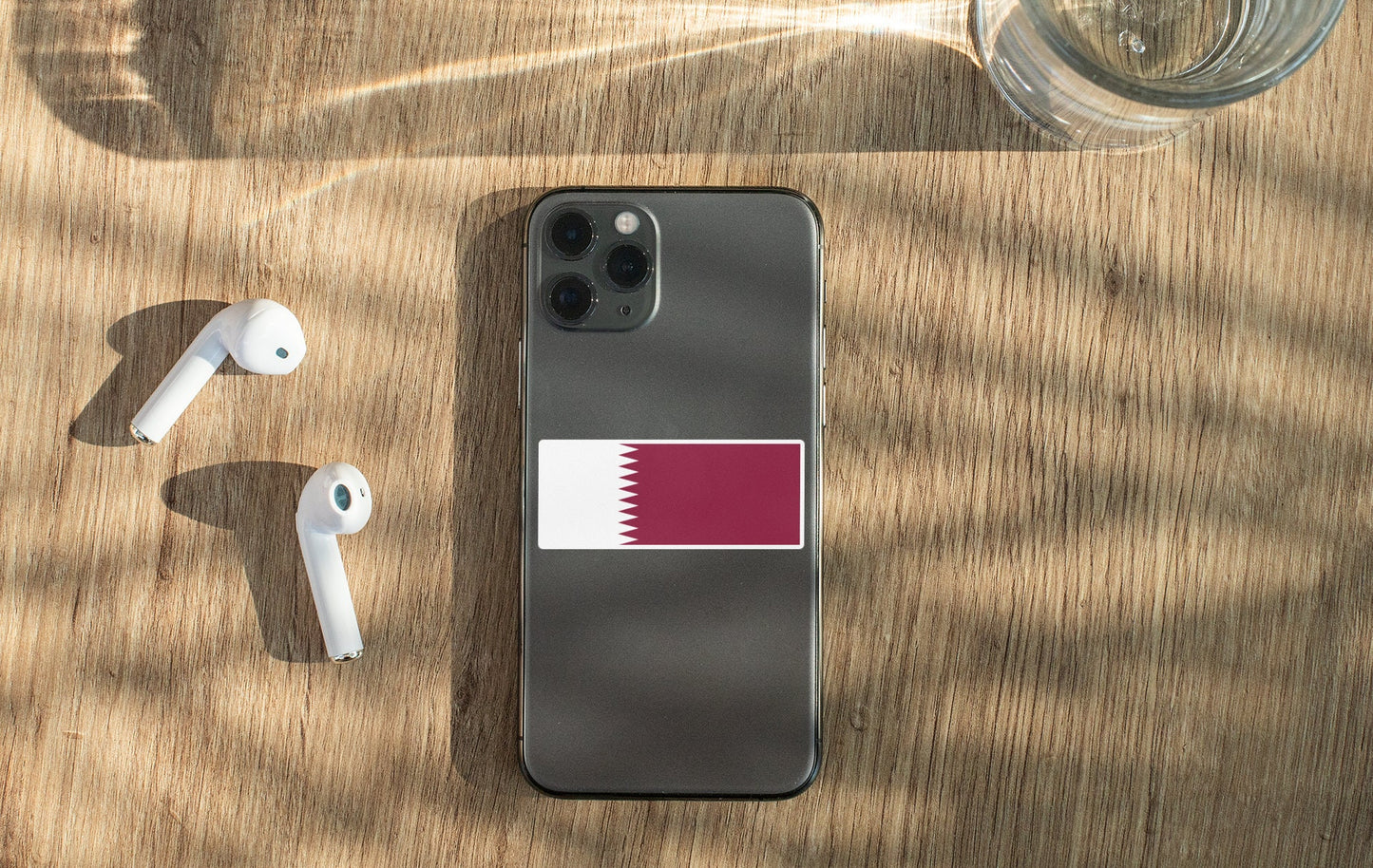 Qatar Flag Sticker Decal