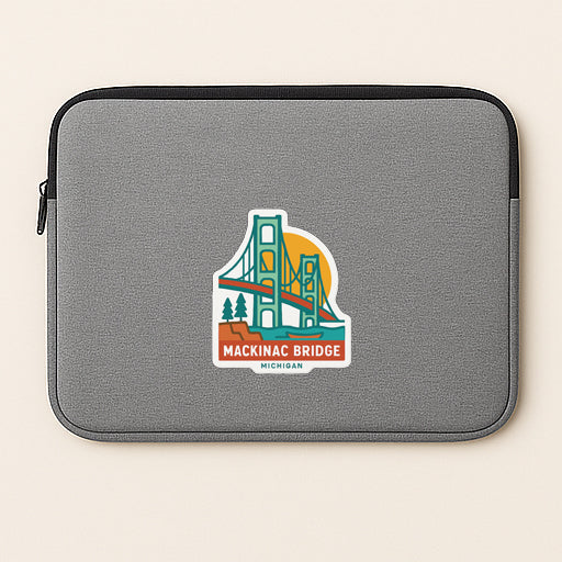Mackinac Bridge Michigan Iron On Heat Transfer Vinyl HTV Die-Cut Symbolic