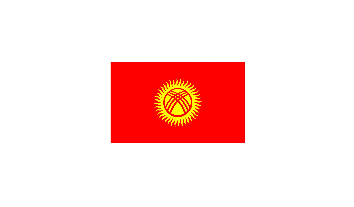 Kyrgyzstan Flag Sticker Decal